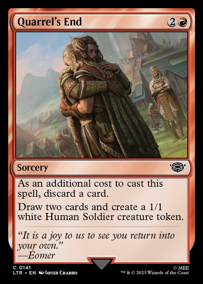 MTG Card Title: Quarrel's End LTR/141