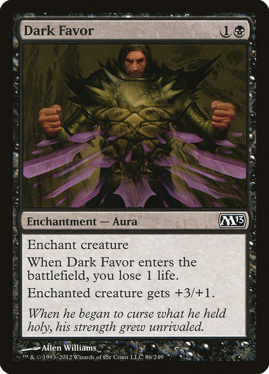 MTG Card Title: Dark Favor M13/86