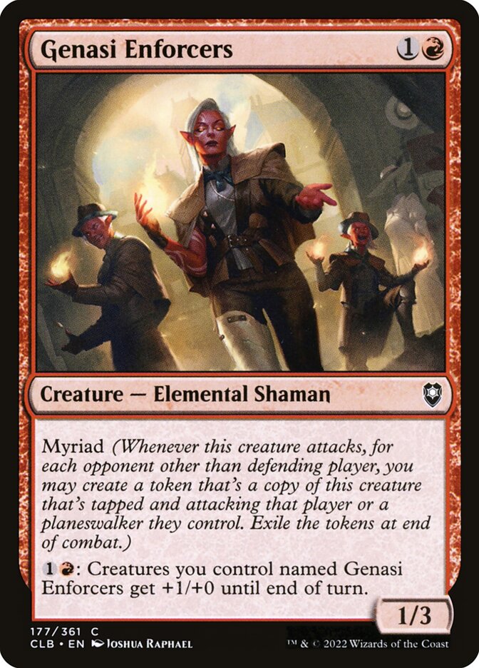 MTG Card Title: Genasi Enforcers CLB/177