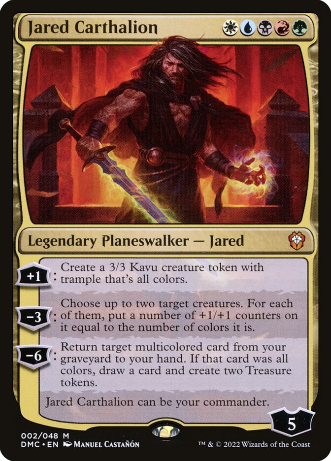 MTG Card Title: Jared Carthalion DMC/2