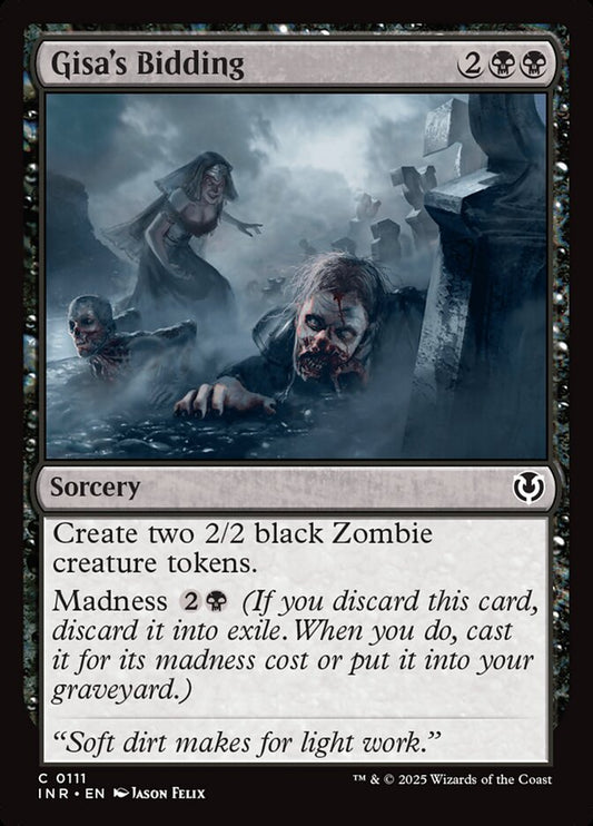 MTG Card Title: Gisa's Bidding INR/111