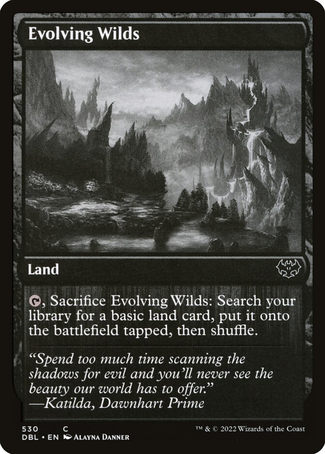 MTG Card Title: Evolving Wilds DBL/261