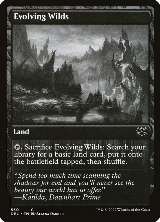 MTG Card Title: Evolving Wilds DBL/261