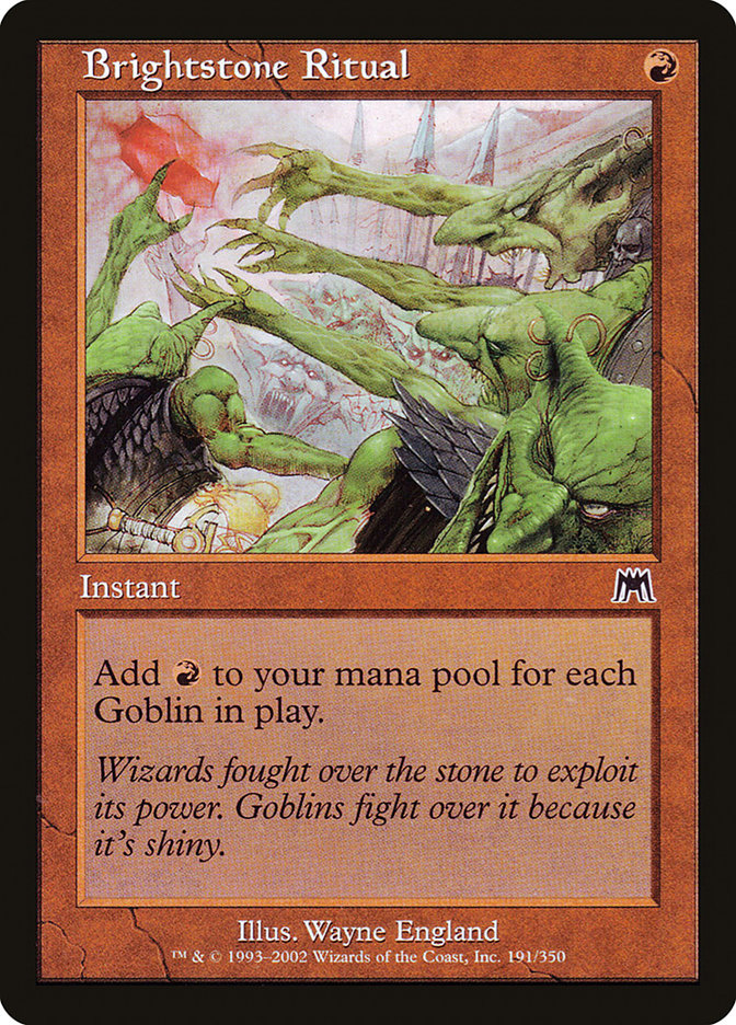 MTG Card Title: Brightstone Ritual ONS/191