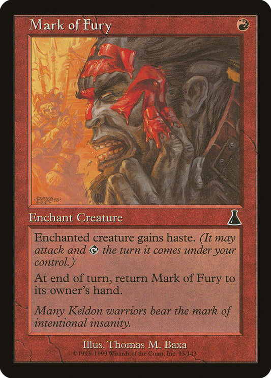 MTG Card Title: Mark of Fury UDS/93