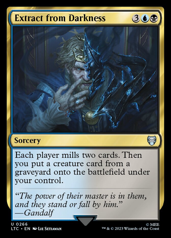 MTG Card Title: Extract from Darkness LTC/266