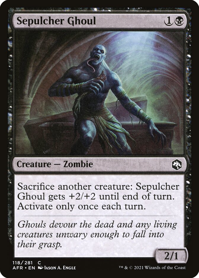 MTG Card Title: Sepulcher Ghoul AFR/118