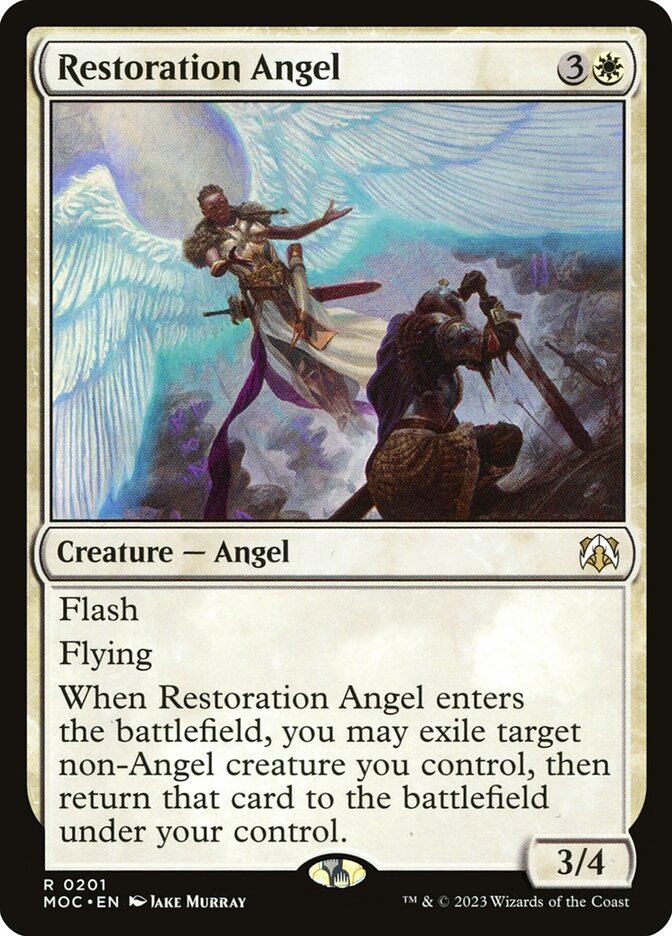 MTG Card Title: Restoration Angel MOC/201