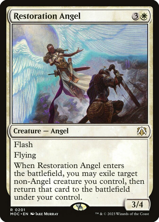 MTG Card Title: Restoration Angel MOC/201