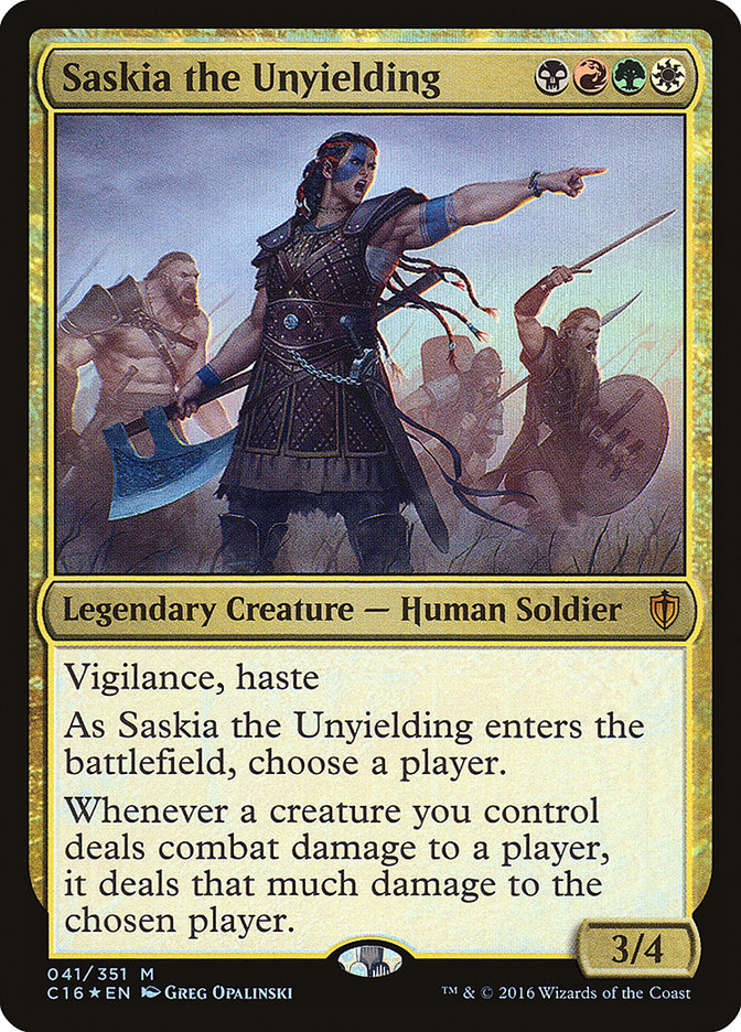MTG Card Title: Saskia the Unyielding C16/41