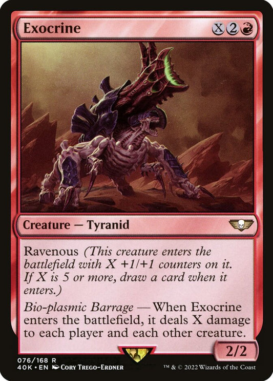 MTG Card Title: Exocrine 40K/76