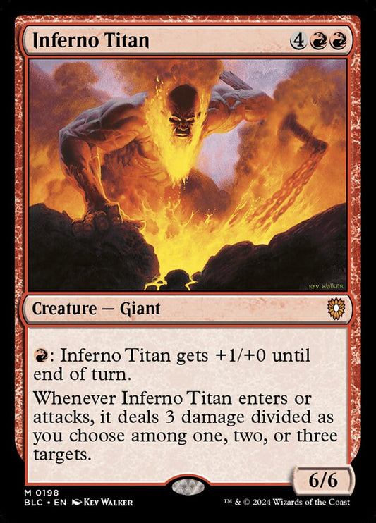 MTG Card Title: Inferno Titan BLC/198