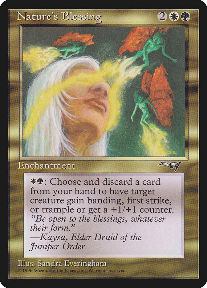 MTG Card Title: Nature's Blessing ALL/110