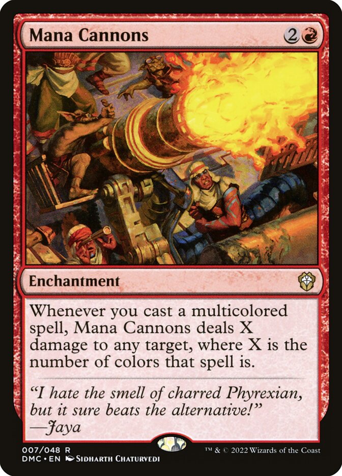 MTG Card Title: Mana Cannons DMC/7