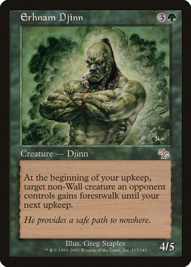 MTG Card Title: Erhnam Djinn JUD/113