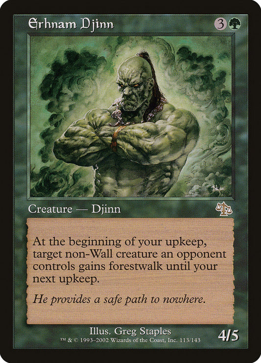 MTG Card Title: Erhnam Djinn JUD/113