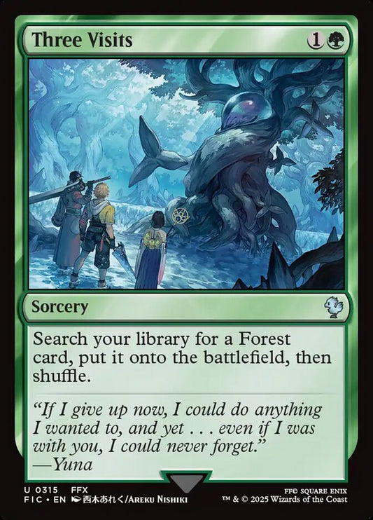 MTG Card Title: Three Visits FIC/315
