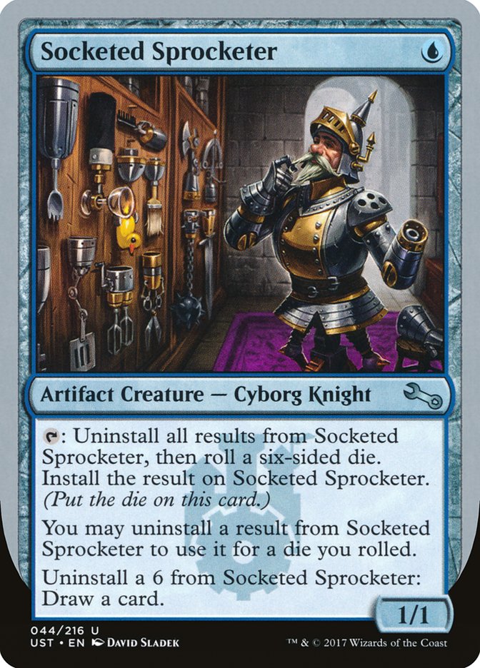 MTG Card Title: Socketed Sprocketer UST/44