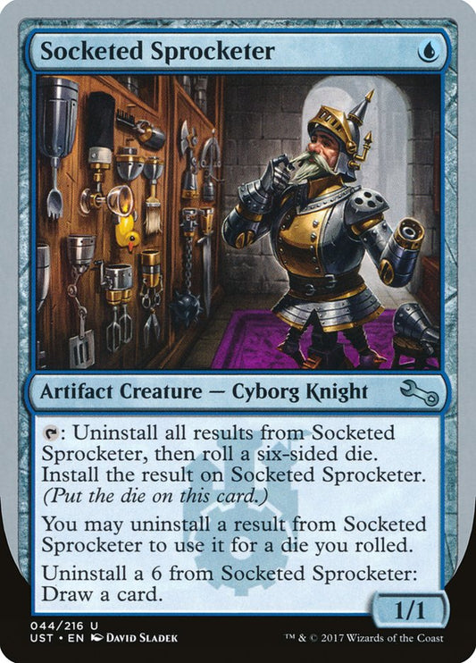 MTG Card Title: Socketed Sprocketer UST/44