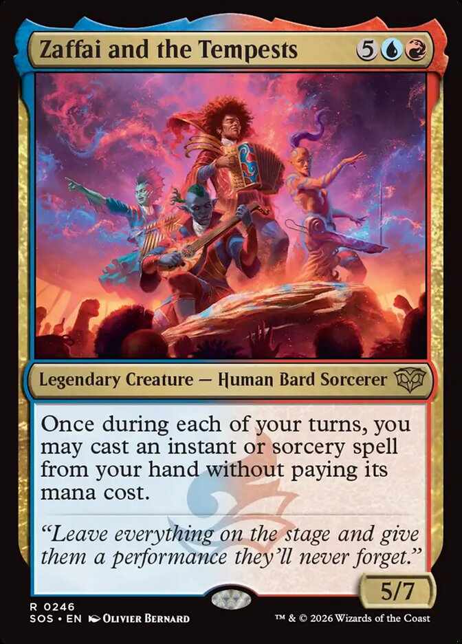 MTG Card Title: Zaffai and the Tempests SOS/246