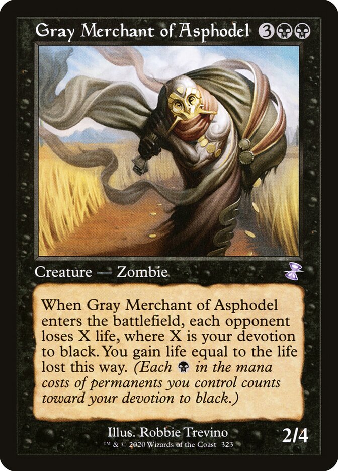 MTG Card Title: Gray Merchant of Asphodel TSR/323