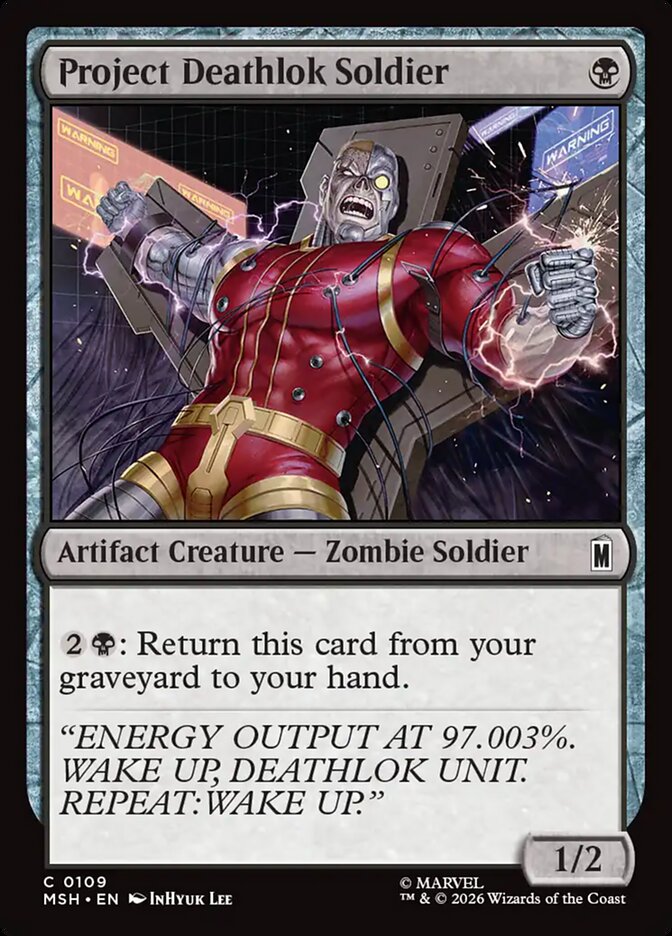 MTG Card Title: Project Deathlok Soldier MSH/109