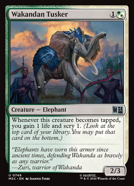 MTG Card Title: Wakandan Tusker MSC/748