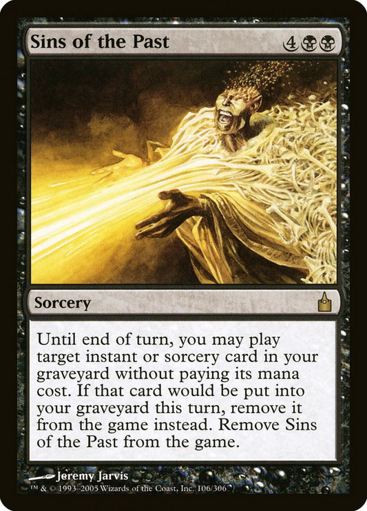 MTG Card Title: Sins of the Past RAV/106