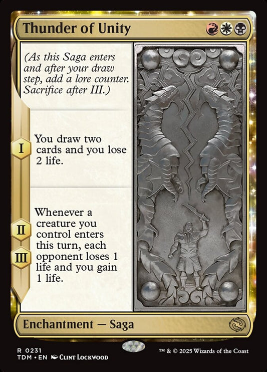MTG Card Title: Thunder of Unity TDM/231