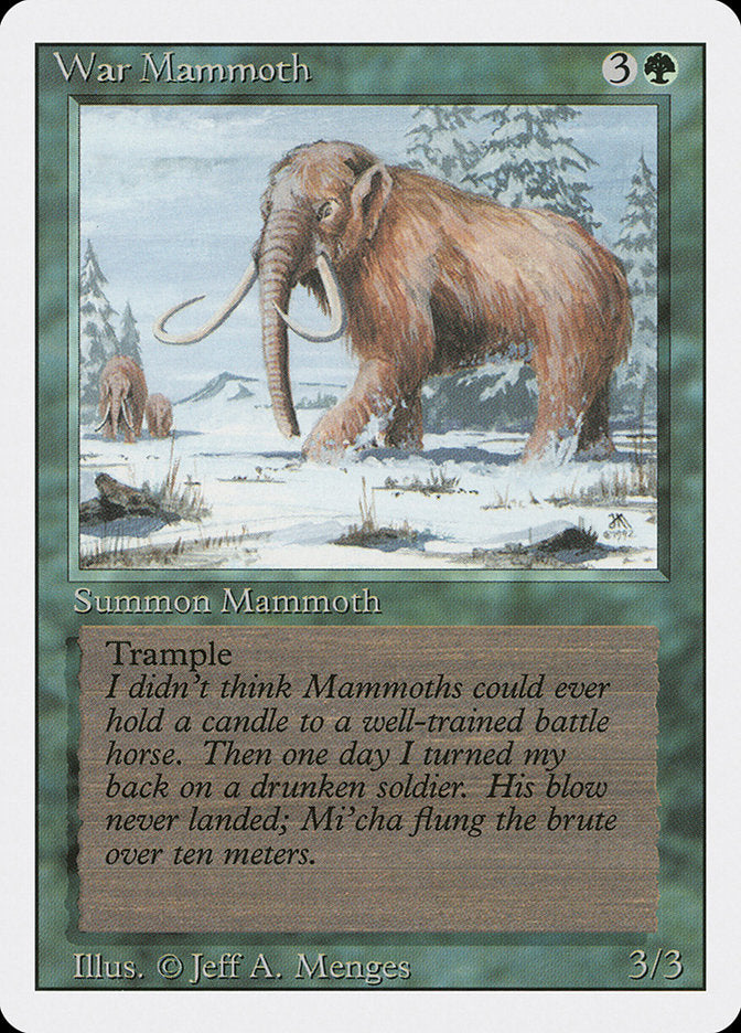 MTG Card Title: War Mammoth 3ED/228
