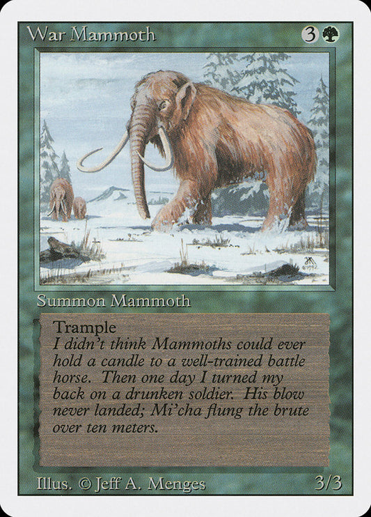 MTG Card Title: War Mammoth 3ED/228