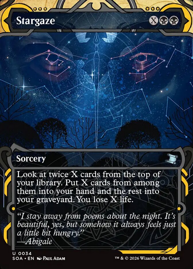MTG Card Title: Stargaze SOA/34