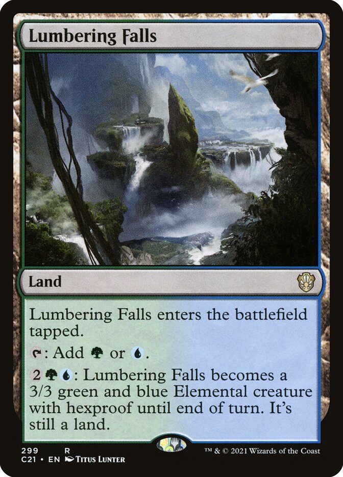 MTG Card Title: Lumbering Falls C21/299