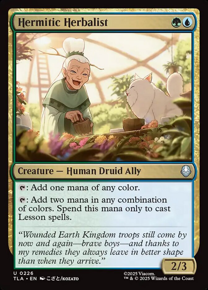 MTG Card Title: Hermitic Herbalist TLA/226