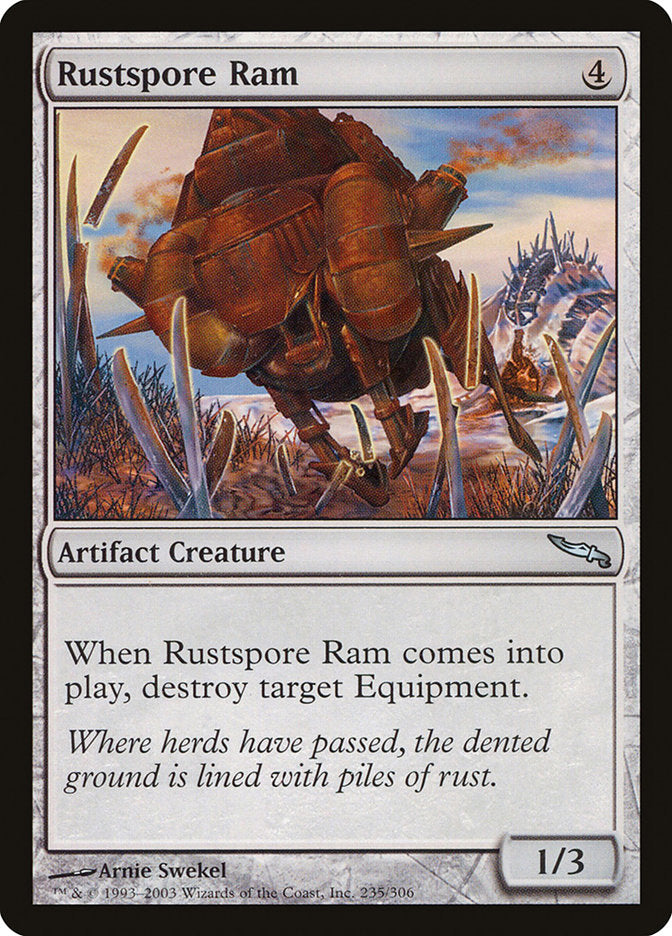 MTG Card Title: Rustspore Ram MRD/235