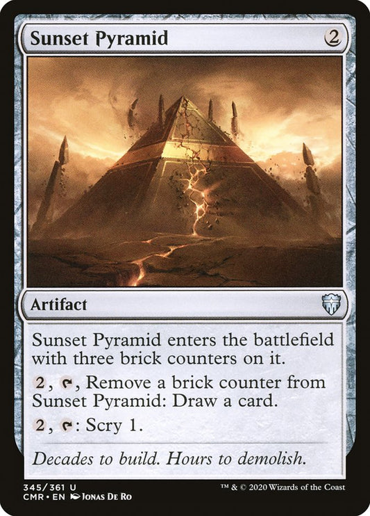 MTG Card Title: Sunset Pyramid CMR/345