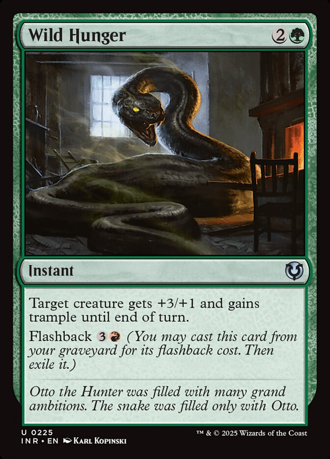 MTG Card Title: Wild Hunger INR/225