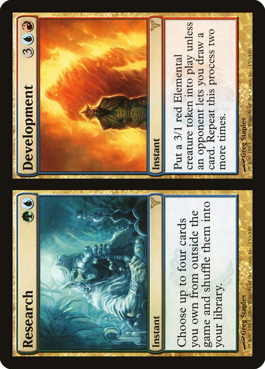 MTG Card Title: Research // Development DIS/155