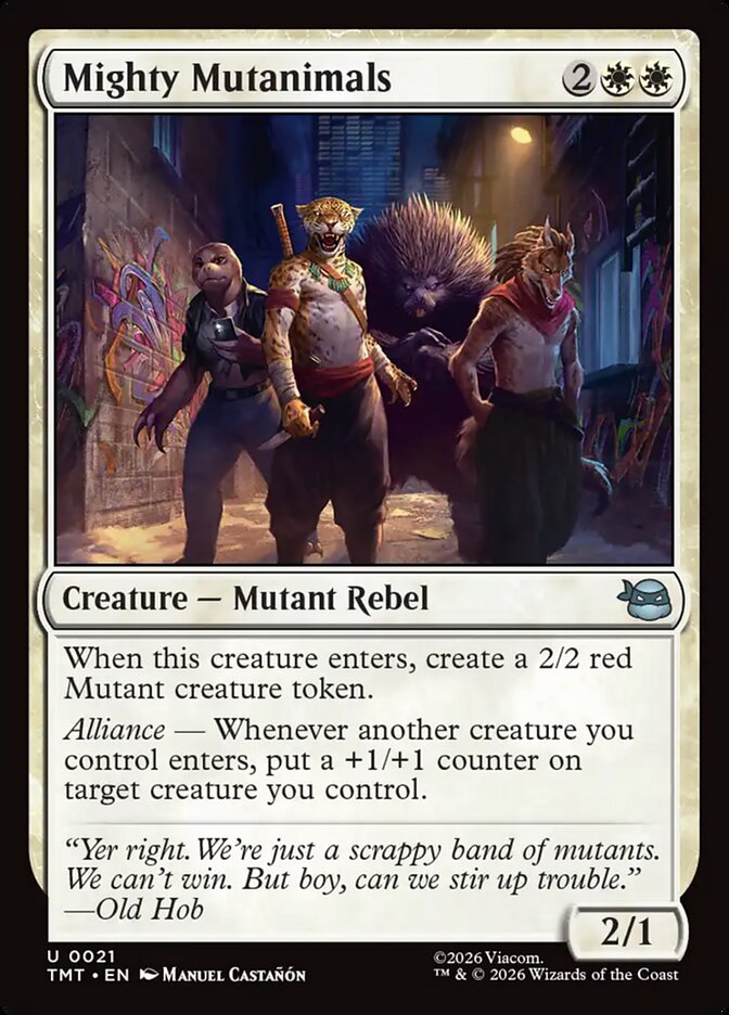 MTG Card Title: Mighty Mutanimals TMT/21