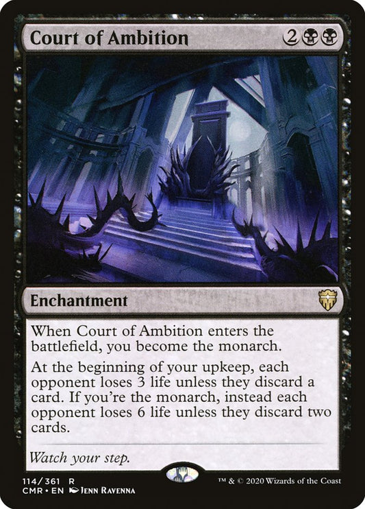 MTG Card Title: Court of Ambition CMR/114