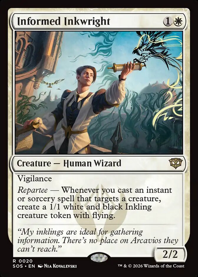 MTG Card Title: Informed Inkwright SOS/20