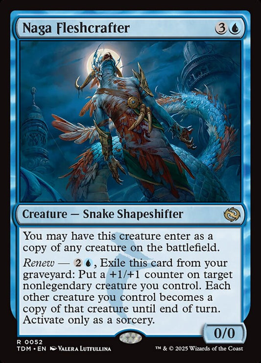 MTG Card Title: Naga Fleshcrafter TDM/52