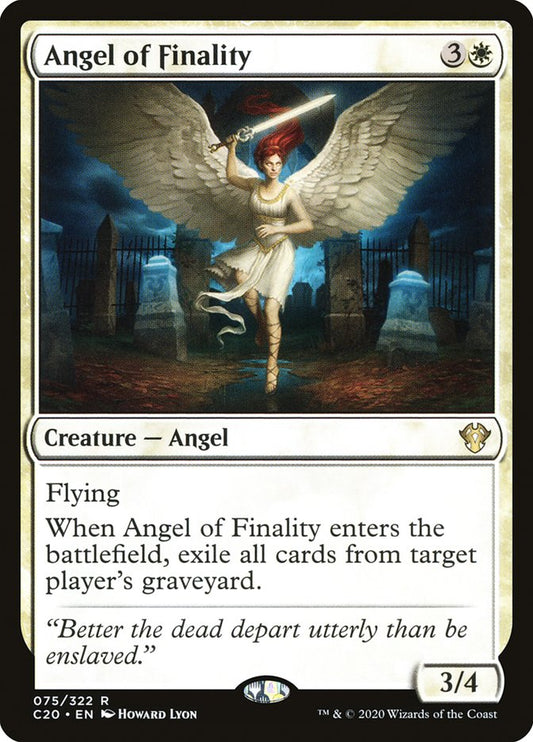 MTG Card Title: Angel of Finality C20/75