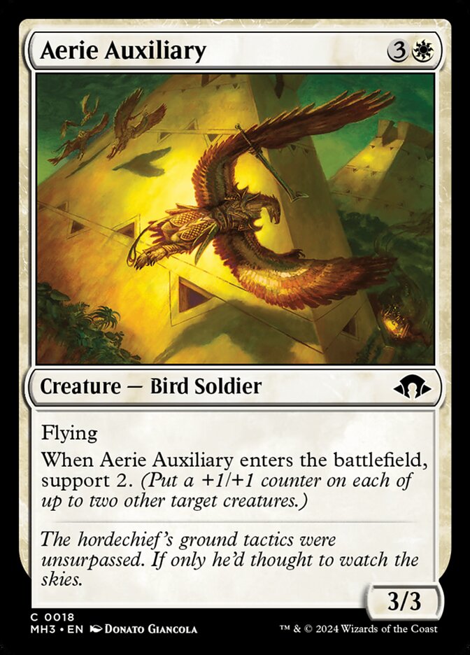MTG Card Title: Aerie Auxiliary MH3/18