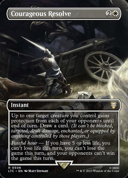 MTG Card Title: Courageous Resolve LTC/506