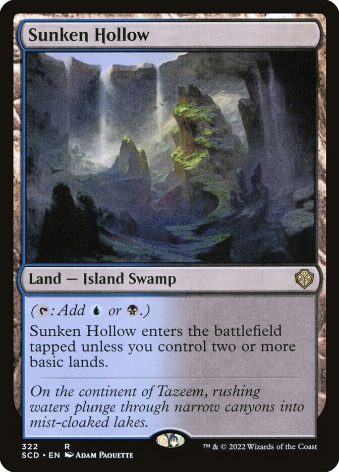 MTG Card Title: Sunken Hollow SCD/322
