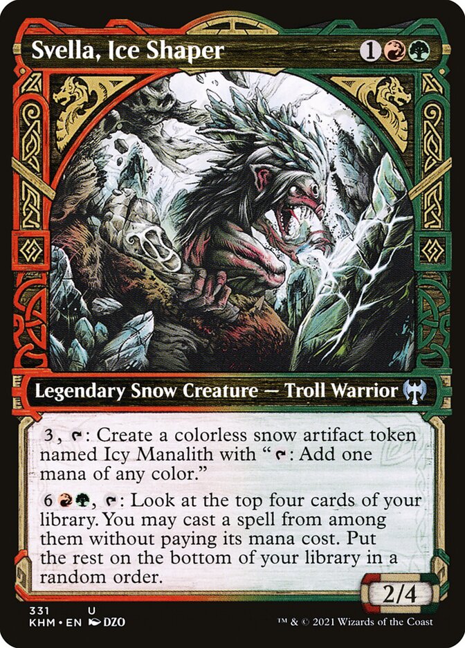 MTG Card Title: Svella, Ice Shaper KHM/331