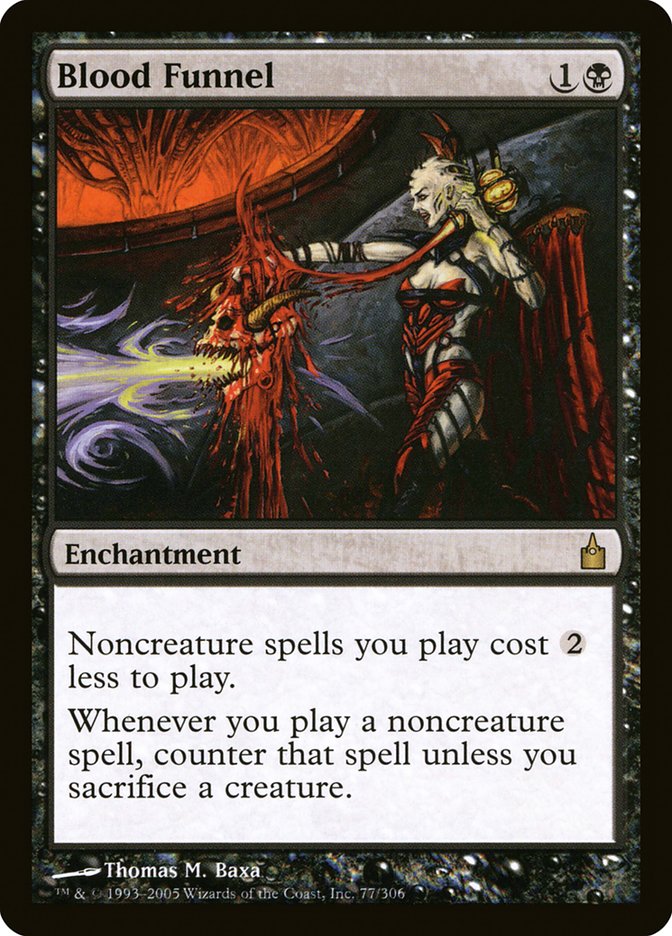 MTG Card Title: Blood Funnel RAV/77