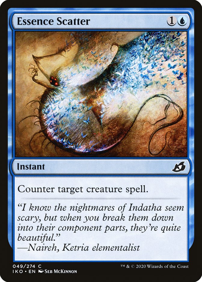 MTG Card Title: Essence Scatter IKO/49