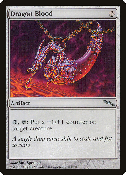 MTG Card Title: Dragon Blood MRD/163